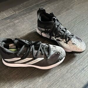 ADIDAS Adizero Afterburner NWV Black Baseball Metal Spikes Cleats Size 5